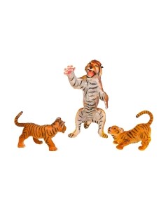 Набор фигурок коллекционных Masai Mara Мир диких животных. Семья тигров / MM211-209 Masai mara