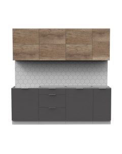 Кухонный гарнитур Интермебель Микс Топ-37 2.2м без столешницы