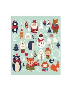 Скатерть JoyArty Новогодние зверюшки / tcox_380868 Joyarty
