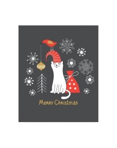 Скатерть JoyArty Новогодний котик / tcox_380795 Joyarty