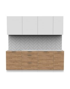 Кухонный гарнитур Интермебель Микс Топ-7 2.2м без столешницы