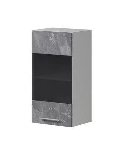 Шкаф навесной для кухни Genesis Мебель Алиса Каспий 400 со стеклом Genesis мебель