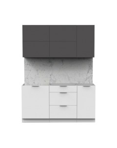 Кухонный гарнитур Интермебель Микс Топ-32 1.6м без столешницы