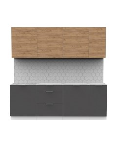 Кухонный гарнитур Интермебель Микс Топ-7 2.2м без столешницы