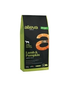 Сухой корм для собак Alleva Natural Для взр. сред. и круп. пород с ягнен. и тыквой / P00218
