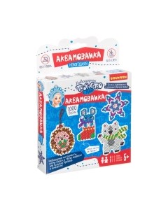 Развивающая игра Bondibon Новогодняя аквамозаика с Луки / ВВ4520