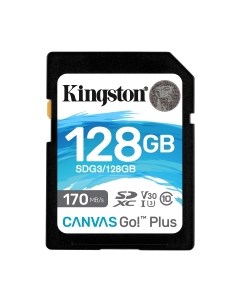 Карта памяти Kingston Canvas Go Plus SDXC (Class10) 128GB (SDG3/128GB)