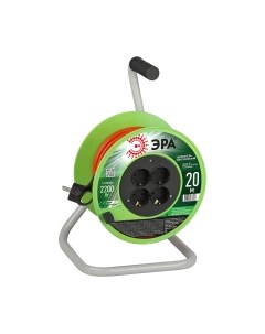 Удлинитель на катушке ЭРА RP-4e-3х1.0-20m / Б0056098 Эра