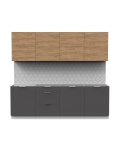 Кухонный гарнитур Интермебель Микс Топ-38 2.4м без столешницы