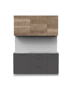 Кухонный гарнитур Интермебель Микс Топ-32 1.6м без столешницы