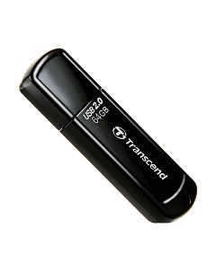 USB flash накопитель Transcend JetFlash 350 64GB Black (TS64GJF350)