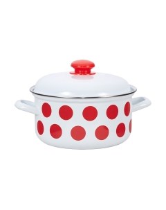 Кастрюля Горох красный С-1512 АП2/4 Лысьвенские эмали