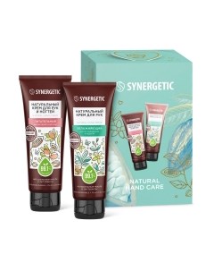 Набор косметики для тела Synergetic Крем для рук и ногтей Питательный + Крем для рук Увлажняющий