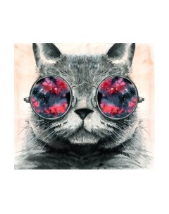 Фотообои листовые ФабрикаФресок Кот в очках / 543270 Фабрикафресок