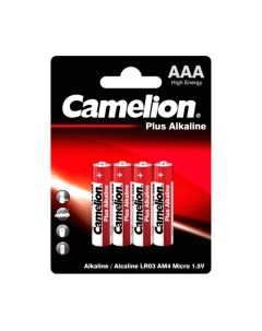 Комплект батареек Camelion LR03 Plus Alkaline BL-4 / LR03-BP4