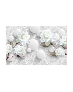 Фотообои листовые Citydecor Цветочная абстракция 7 3D