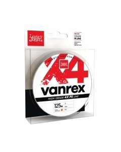 Леска плетеная Lucky John Vanrex x4 Braid Fluo Orange 125/014 / LJ4113-014 Lucky john