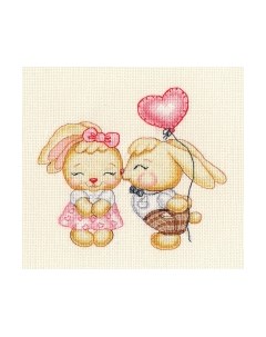 Набор для вышивания Влюбленные зайчики / 1498В Овен