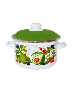 Кастрюля СтальЭмаль Авокадо 6RD221M Стальэмаль