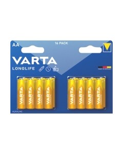 Комплект батареек Longlife 16 AA LR6 / 4106214416 Varta