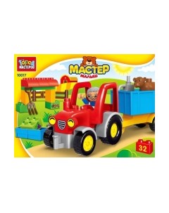 Игрушка-конструктор Город мастеров Трактор / 10017-GK