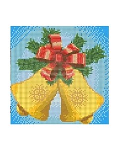Набор алмазной вышивки Новогодние колокольчики / АЖ-1269 Алмазная живопись