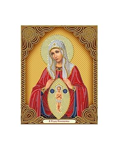 Набор алмазной вышивки Икона Помощница в Родах / АЖ-5054 Алмазная живопись
