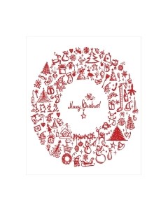 Скатерть JoyArty Новогодний круг / tcox_20280 Joyarty