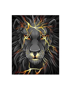 Набор алмазной вышивки Лавовый лев / АЖ-1745 Алмазная живопись