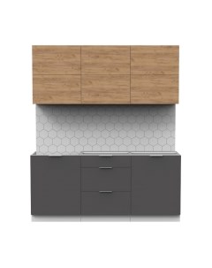 Кухонный гарнитур Интермебель Микс Топ-34 1.8м без столешницы