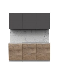 Кухонный гарнитур Интермебель Микс Топ-34 1.8м без столешницы