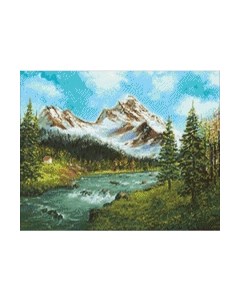 Набор алмазной вышивки Горная река / WD3062 Wizardi