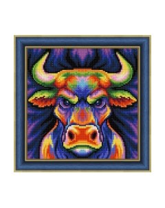 Набор алмазной вышивки Цветной бык / АЖ-1884 Алмазная живопись