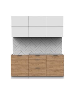 Кухонный гарнитур Интермебель Микс Топ-34 1.8м без столешницы