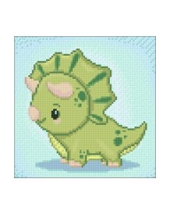 Набор алмазной вышивки Динозавр Тоша / WD2535 Wizardi