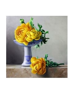 Набор алмазной вышивки Желтые пионы / АЖ-1194 Алмазная живопись