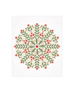Скатерть JoyArty Снежинка из веток смородины / tcox_290613 Joyarty