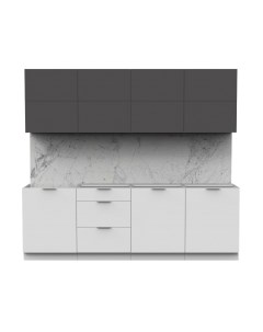 Кухонный гарнитур Интермебель Микс Топ-38 2.4м без столешницы