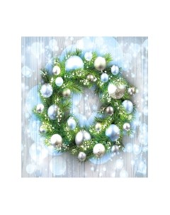 Скатерть JoyArty Венок украшенный шарами / tcox_21487 Joyarty