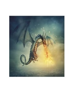 Скатерть JoyArty Огнедышащий дракон / tcox_28334 Joyarty