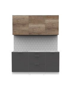 Кухонный гарнитур Интермебель Микс Топ-3 1.7м без столешницы