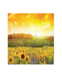 Скатерть JoyArty Подсолнухи на рассвете / tcox_14832 Joyarty