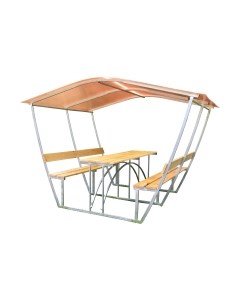 Беседка КомфортПром Тюльпан 2м с покрытием Комфортпром