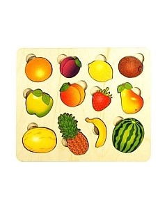 Развивающая игрушка Нескучные игры Фрукты. Часть и целое / 7935