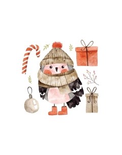 Скатерть JoyArty Рождественская сова / tcox_380852 Joyarty