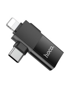 Адаптер Hoco UA17 2в1 iPhone-Type-C-USB