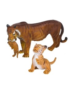 Набор фигурок коллекционных Masai Mara Мир диких животных. Семья тигров / MM211-106 Masai mara