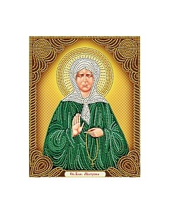 Набор алмазной вышивки Икона Матрона Московская / АЖ-5030 Алмазная живопись