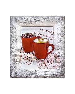 Картина Декарт Кофе в красном 8Л0385