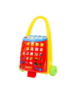 Конструктор Полесье Забавная тележка с конструктором Строитель / 44372